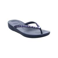 FITFLOP Zehentrenner-FlipFlop Blau Lederimitat