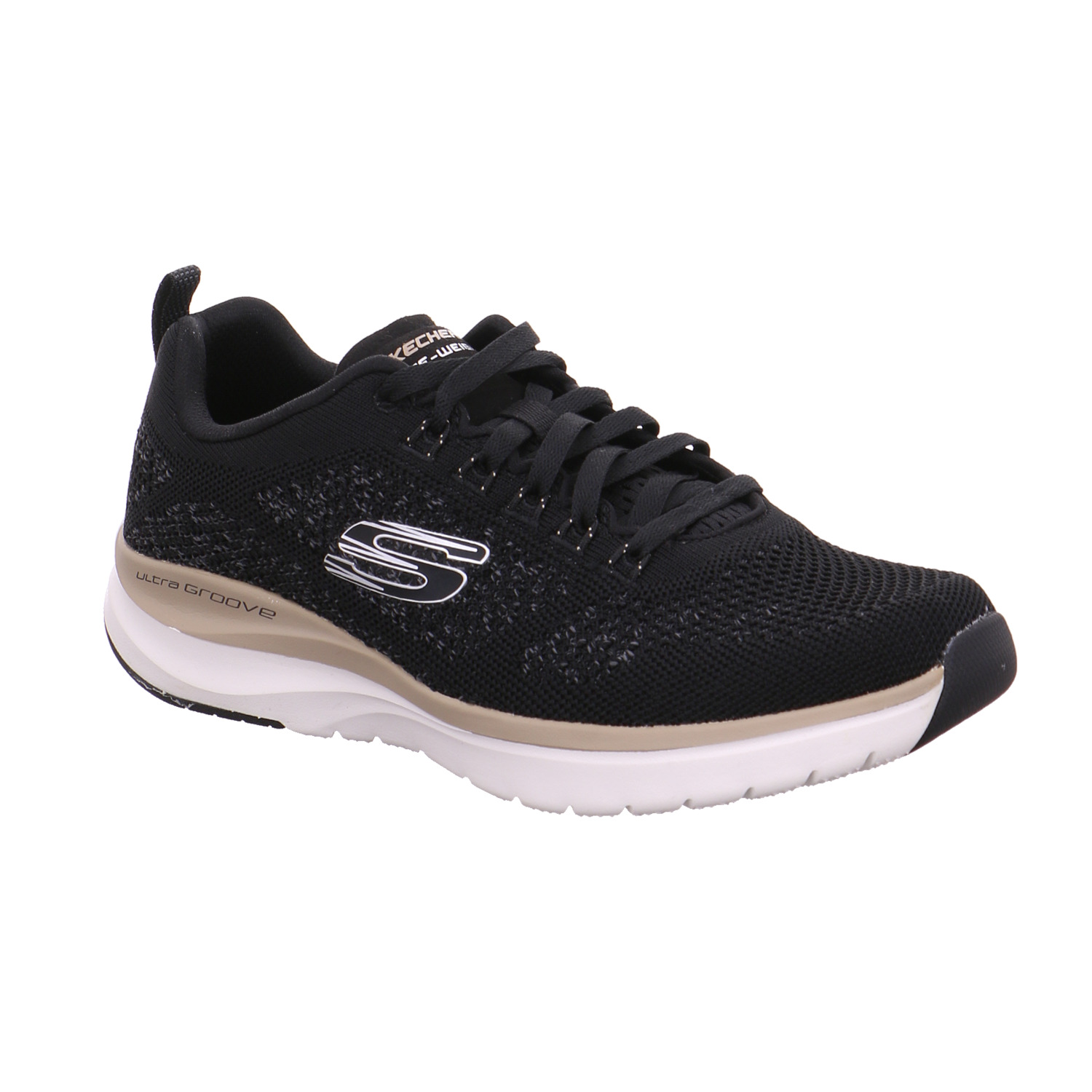 SKECHERS Halbschuhe Sneaker Schwarz Synthetik