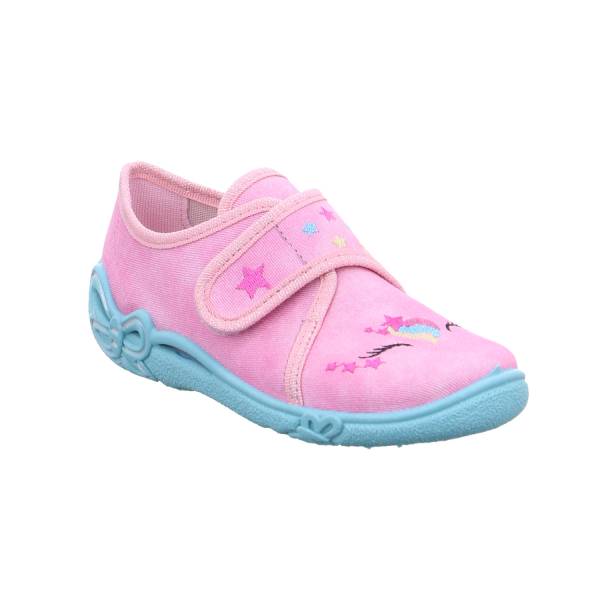 Bild 1 - SUPERFIT Kinder-Hausschuh Rosa Textil Mädchenhausschuh
