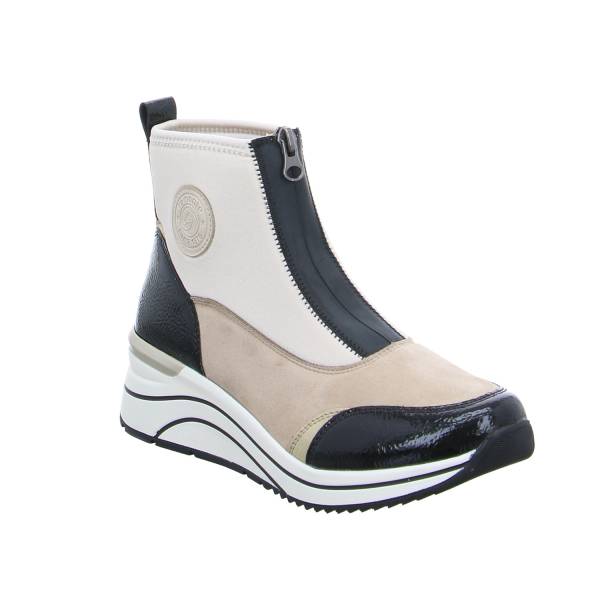 Bild 1 - REMONTE Comfort-Stiefelette Beige Textil