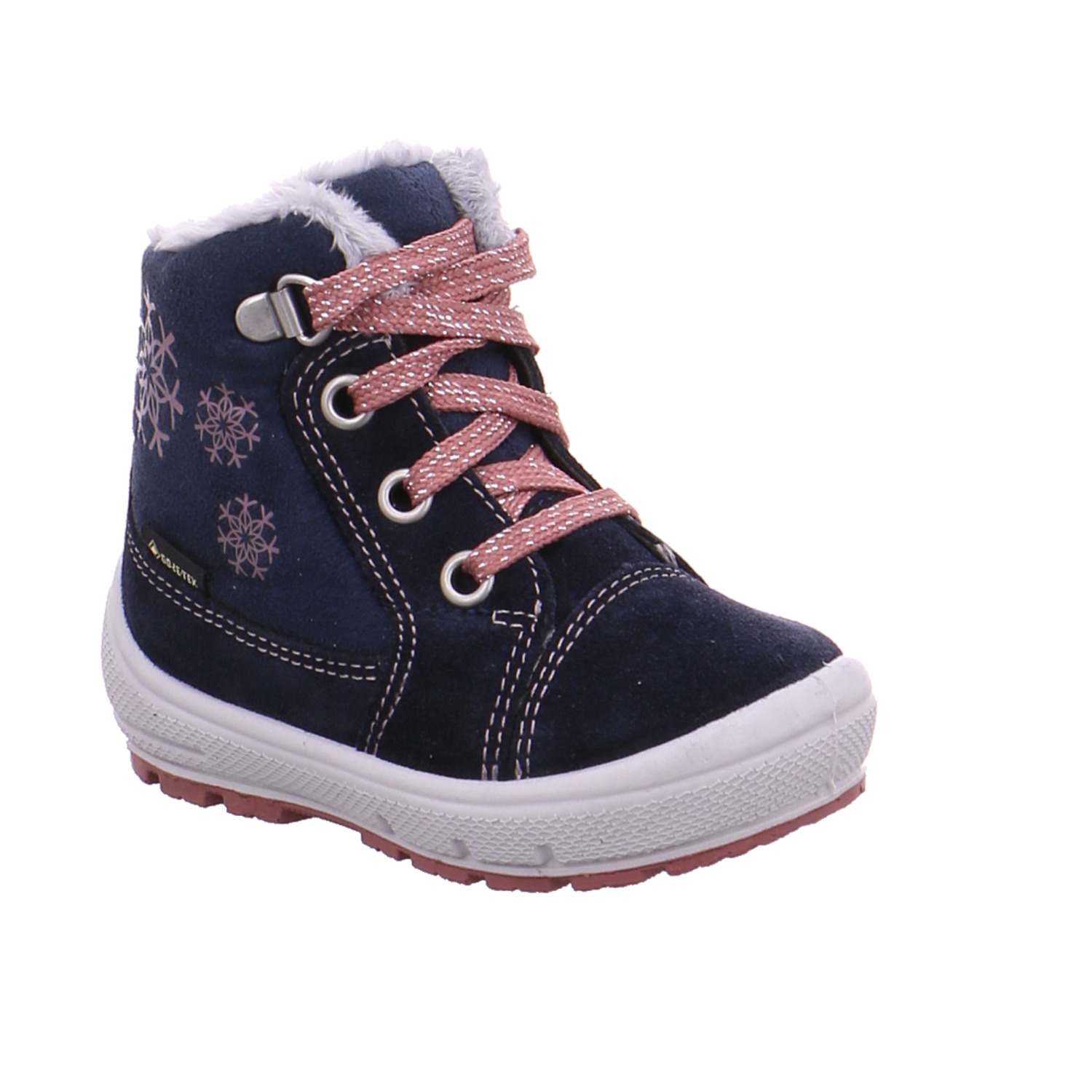 SUPERFIT Kleinkinder-Winter-Bottine Blau Textil Baby-Boot