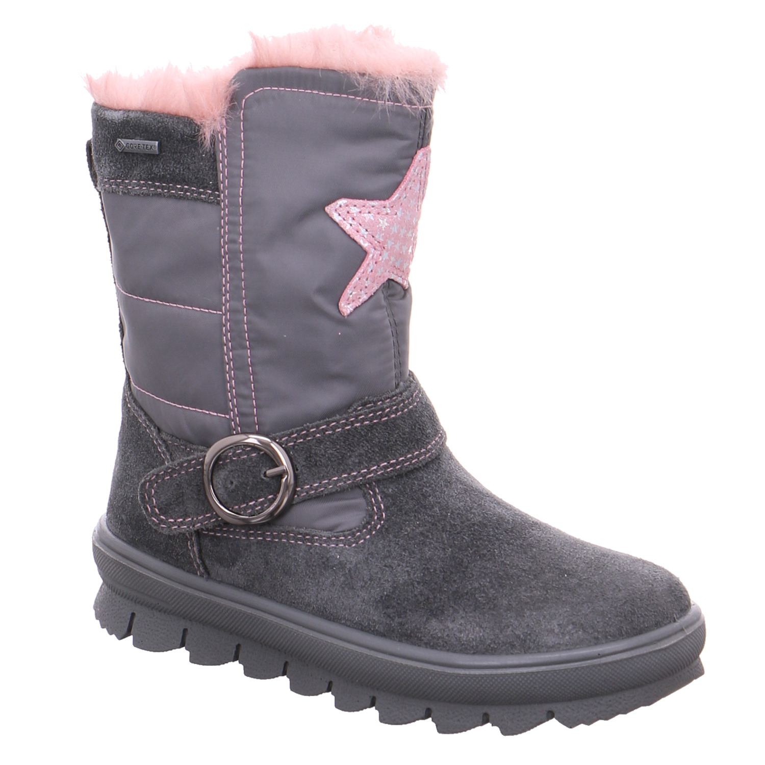 SUPERFIT Kleinkinder-Winterstiefel Grau Textil Stiefel
