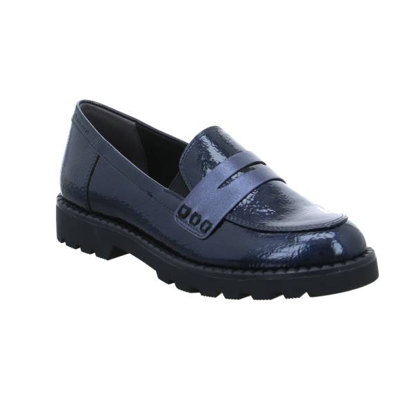 Bild 1 - TAMARIS Slipper Blau Lederimitat