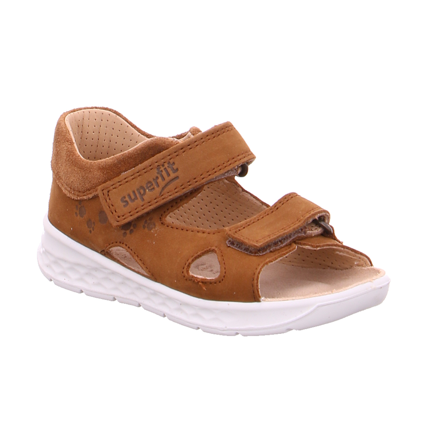 SUPERFIT Baby-Sandale Cognac Leder Jungen Minilette