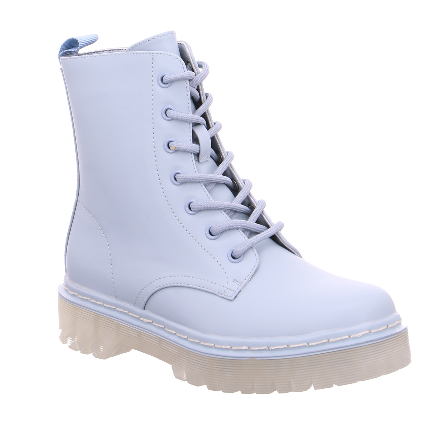 LA STRADA Boot Hellblau Lederimitat