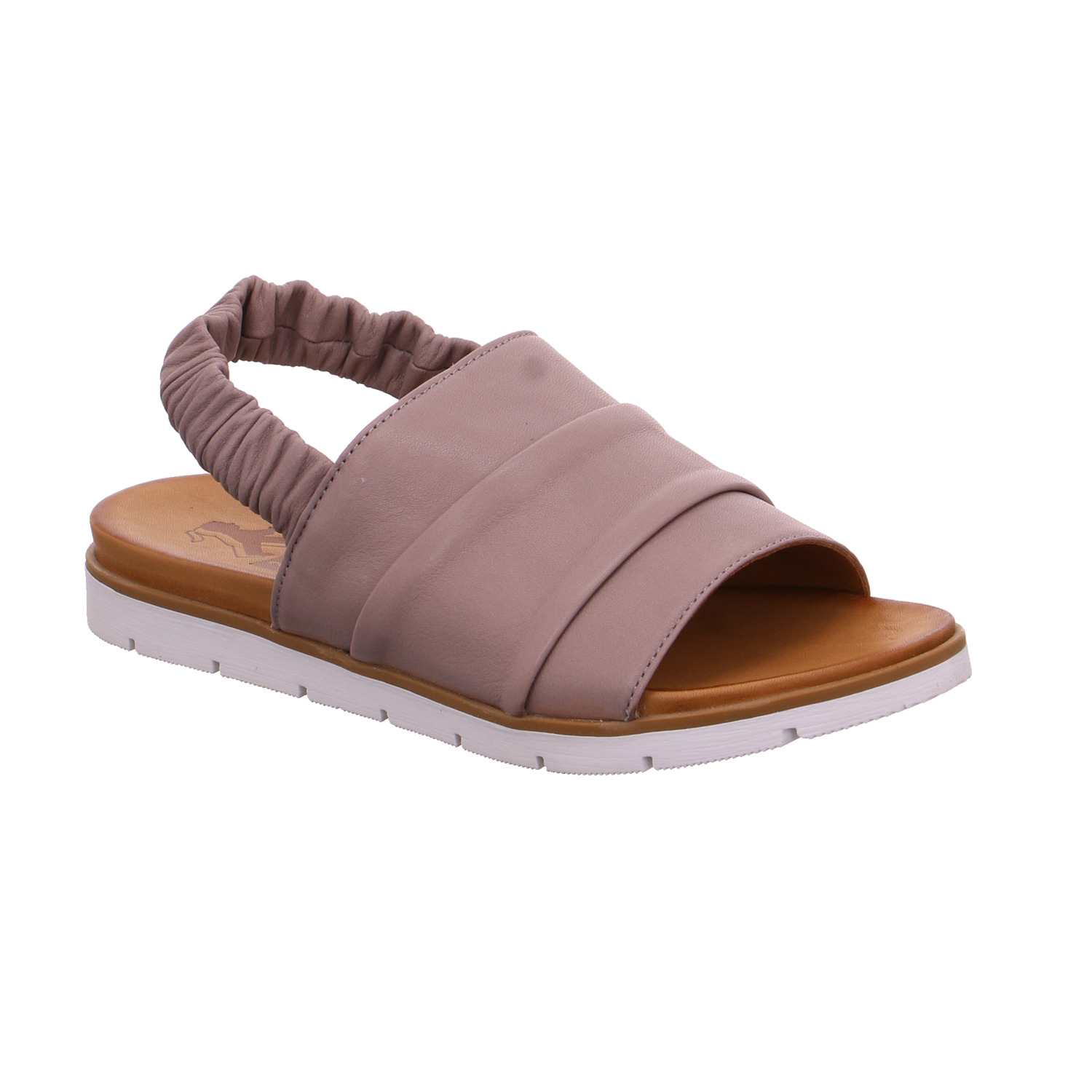 * Sandalette Taupe Leder