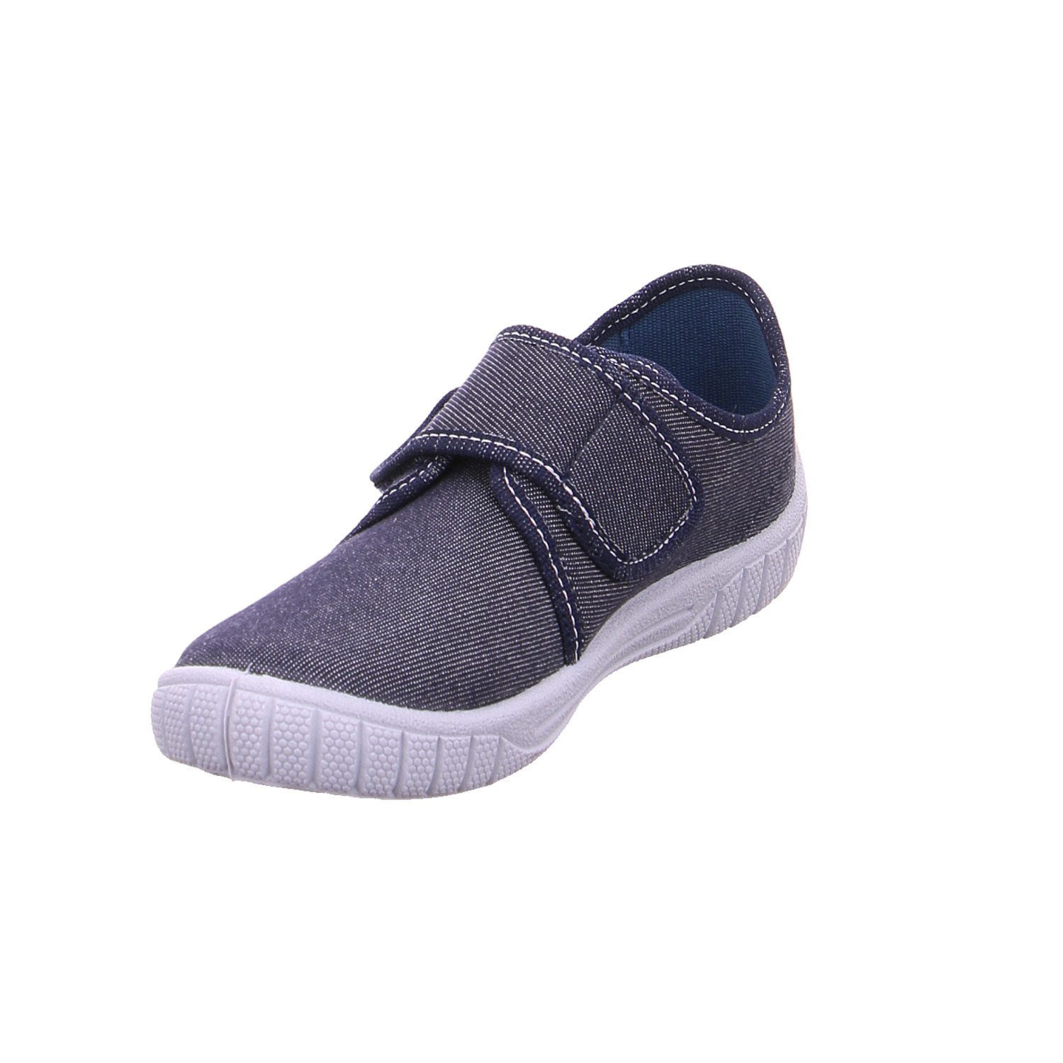 SUPERFIT Kinder-Hausschuh Jeansblau Textil Jungenhausschuh AR9077