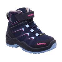 LOWA Kleinkinder-Snowboot Membran Blau Synthetik Winterschuh