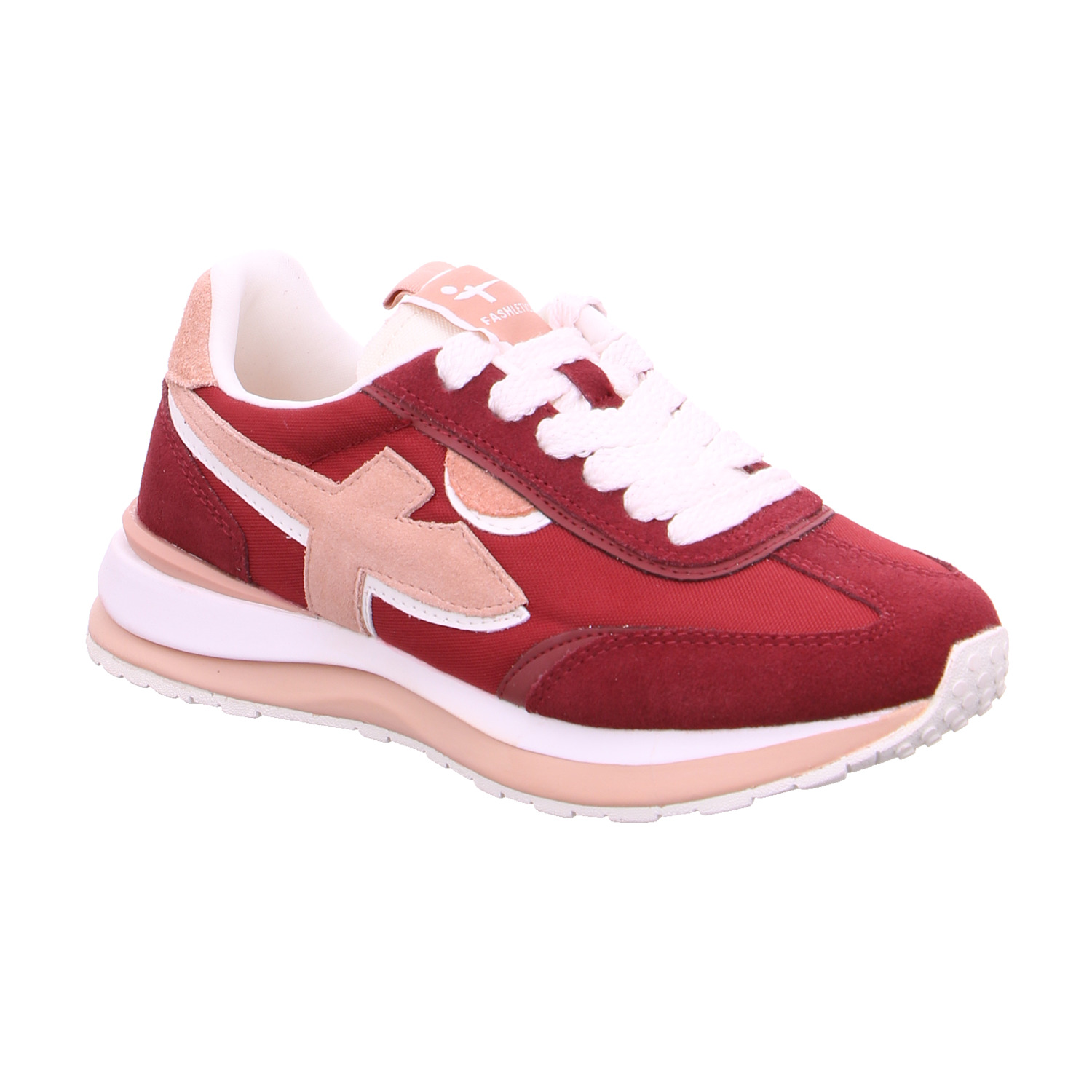 TAMARIS Sneaker Bordeau Leder mit Wechselfussbett