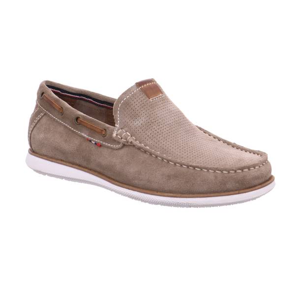 Bild 1 - CARRERA PANAMERICANA Halbschuh-Schlüpfer Beige Leder