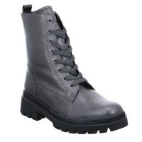 GABOR Boot Altsilber Leder mit Wechselfussbett