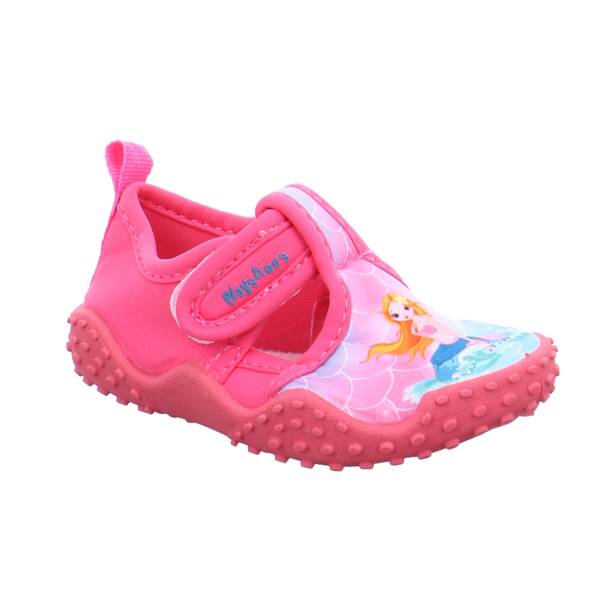 Bild 1 - PLAYSHOES Kleinkinder-Sandale wasserfest Pink Textil Badeschuh