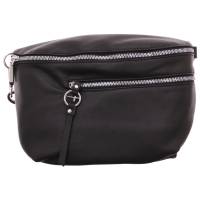 TAMARIS Gürteltasche / Bodybag Schwarz Lederimitat Ja