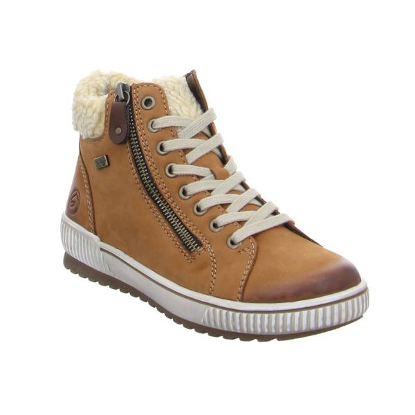 Bild 1 - REMONTE Mid Cut Sneaker Cognac Leder mit TEX Membrane