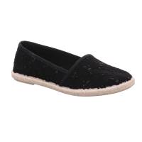 SCHUHENGEL Espadrille Schwarz Textil