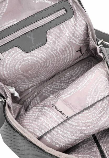 Bild 4 - SURI FREY Rucksack Grau Lederimitat Ja