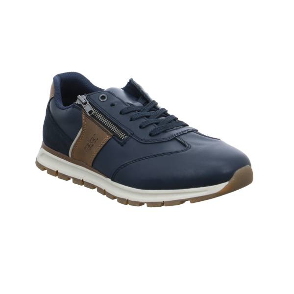 Bild 1 - RIEKER Halbschuhe Sneaker Blau Leder