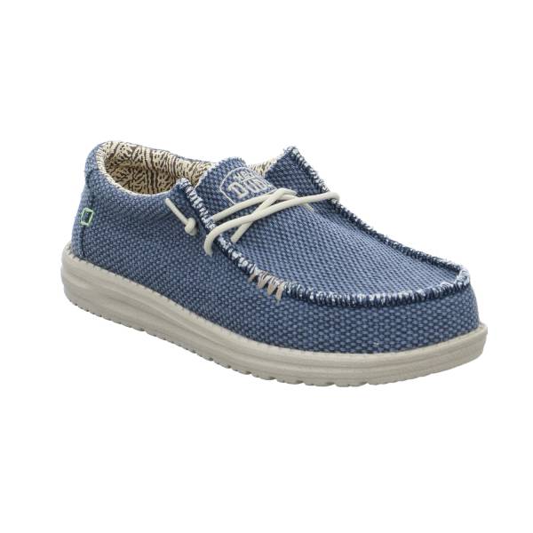 Bild 1 - HEY DUDE Halbschuh Blau Textil