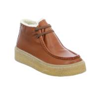 SCHUHENGEL Boot Cognac Leder