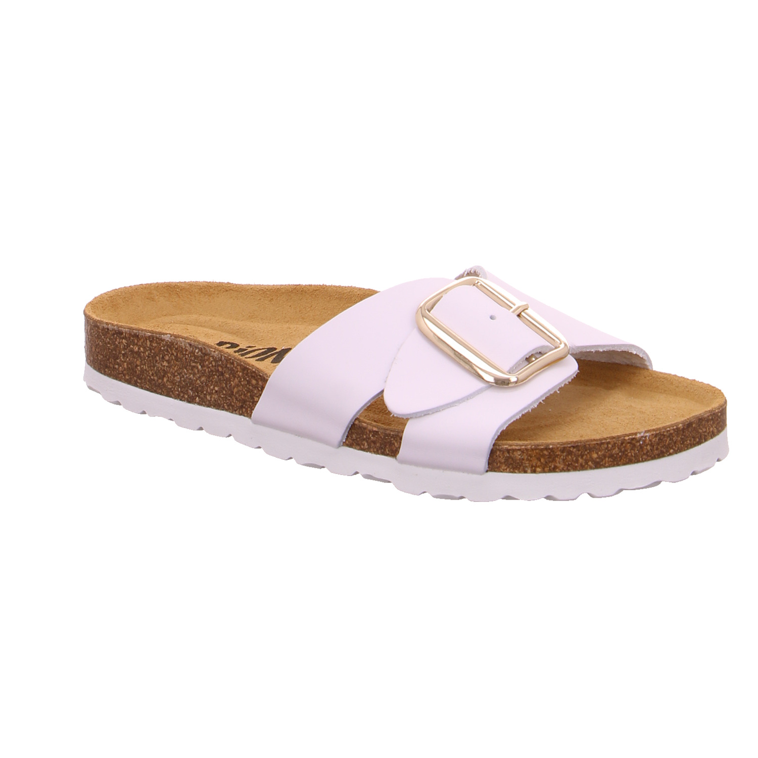 BIOLIFE Pantolette Weiss Leder