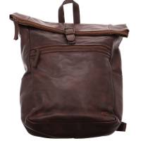 BEAR DESIGN Rucksack Braun Leder mit Laptopfach
