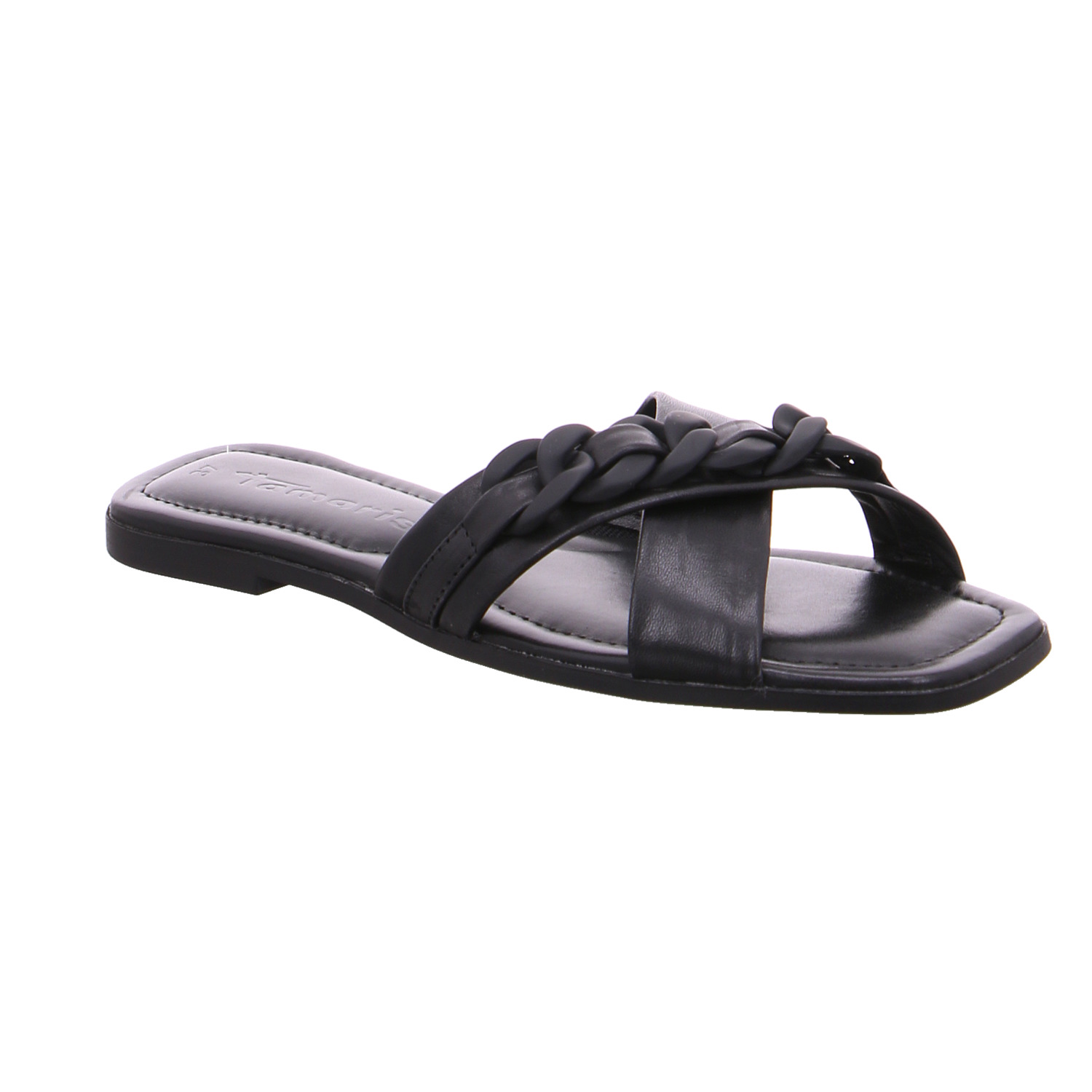 TAMARIS Pantolette Schwarz Leder