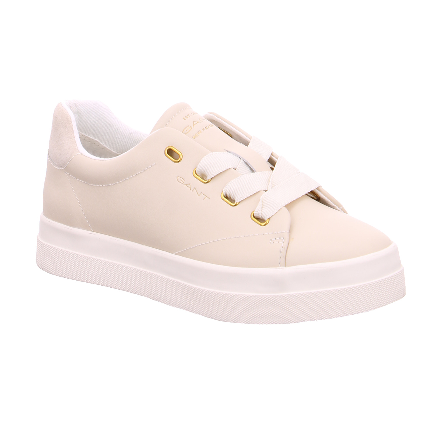 GANT Sneaker Beige Leder mit Wechselfussbett