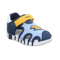 GEOX Baby-Sommer-Bottine Blau Textil Minilette