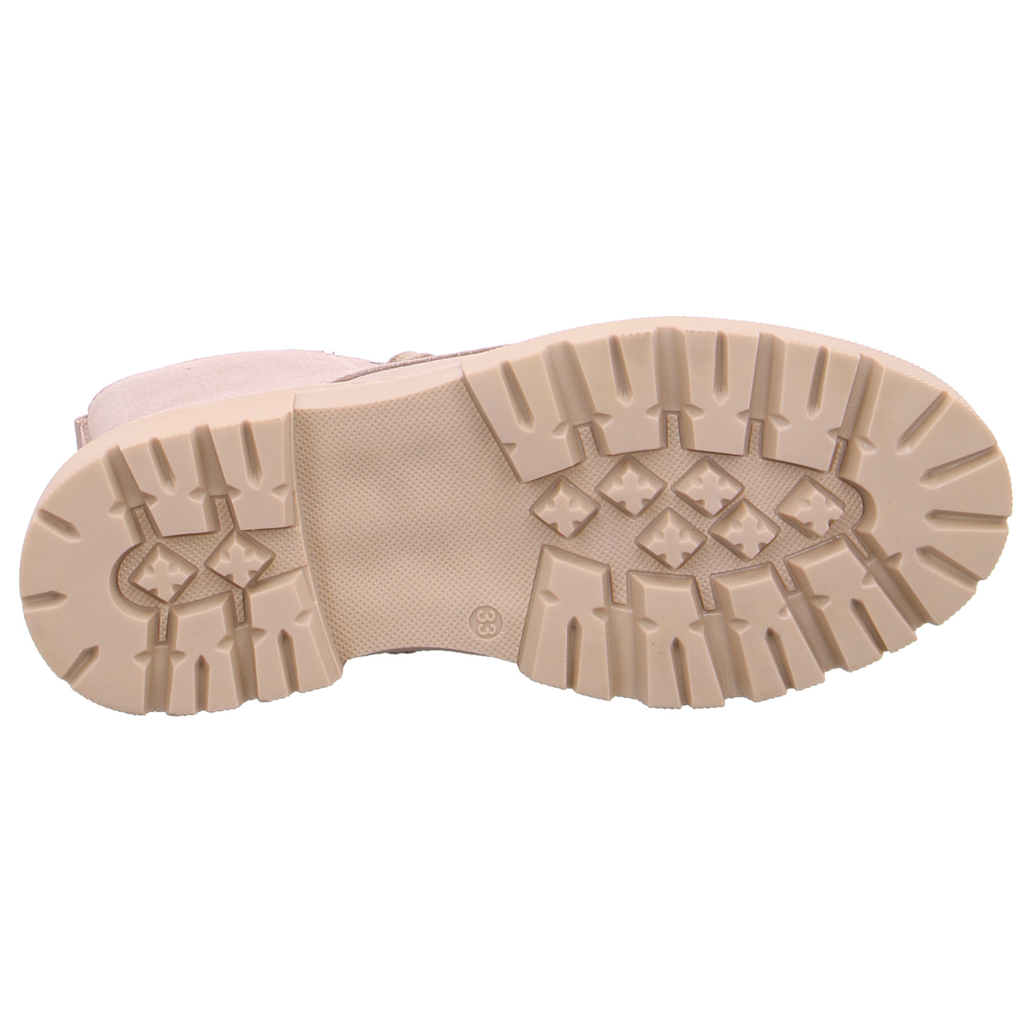 BULLBOXER Mädchen-Winter-Bottine Offwhite Leder Boot AR8340