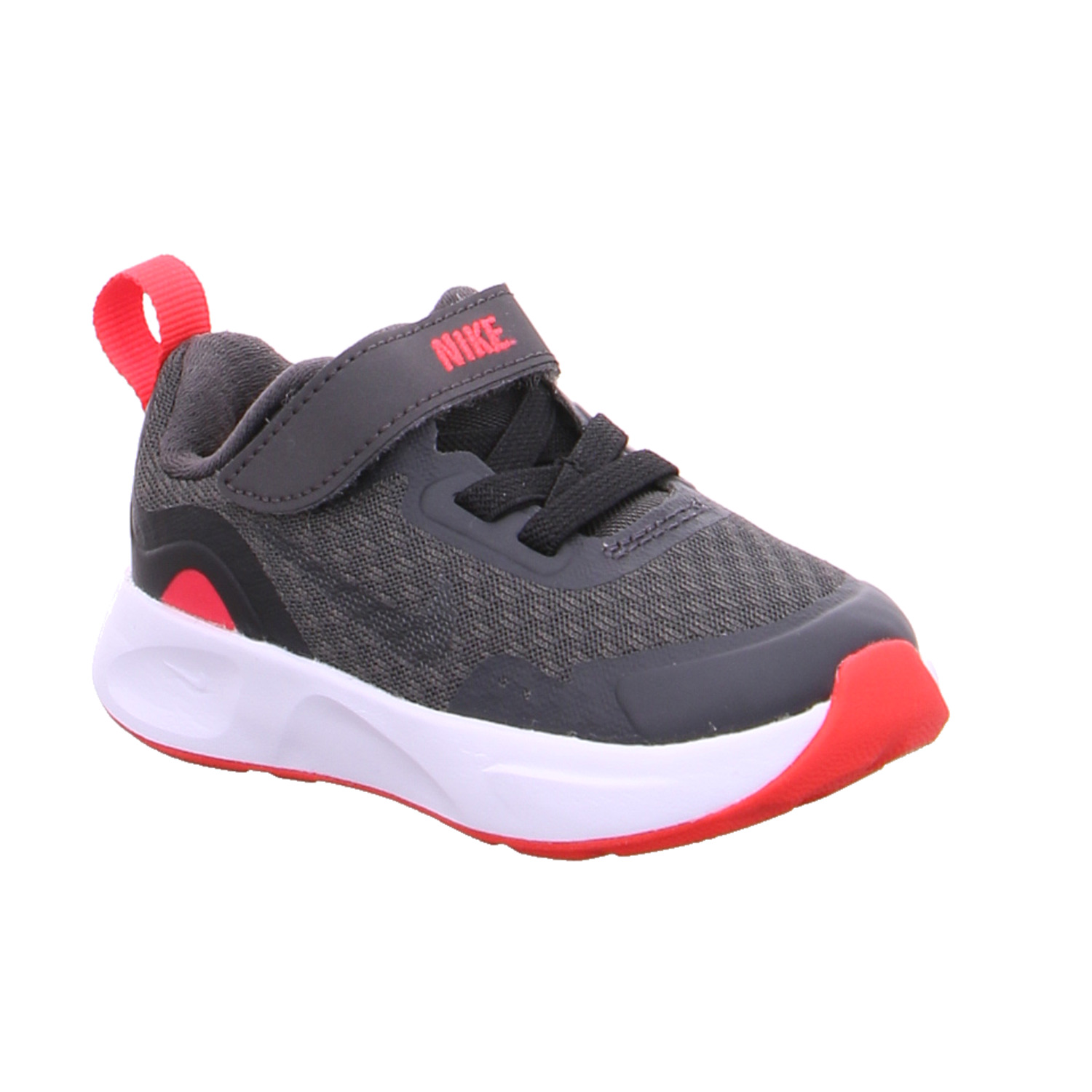 NIKE Baby-Sport-Bottine Anthrazit Lederimitat Sneaker