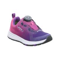 VADO Kleinkinder-Sport -Halbschuh Violette Textil Sneaker Outdoor