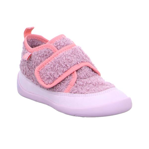 Bild 1 - AFFENZAHN Kinder-Hausschuh Rosa Textil Komfortschuh