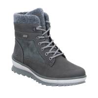 REMONTE Comfort-Snowboot Grau Leder mit TEX Membrane