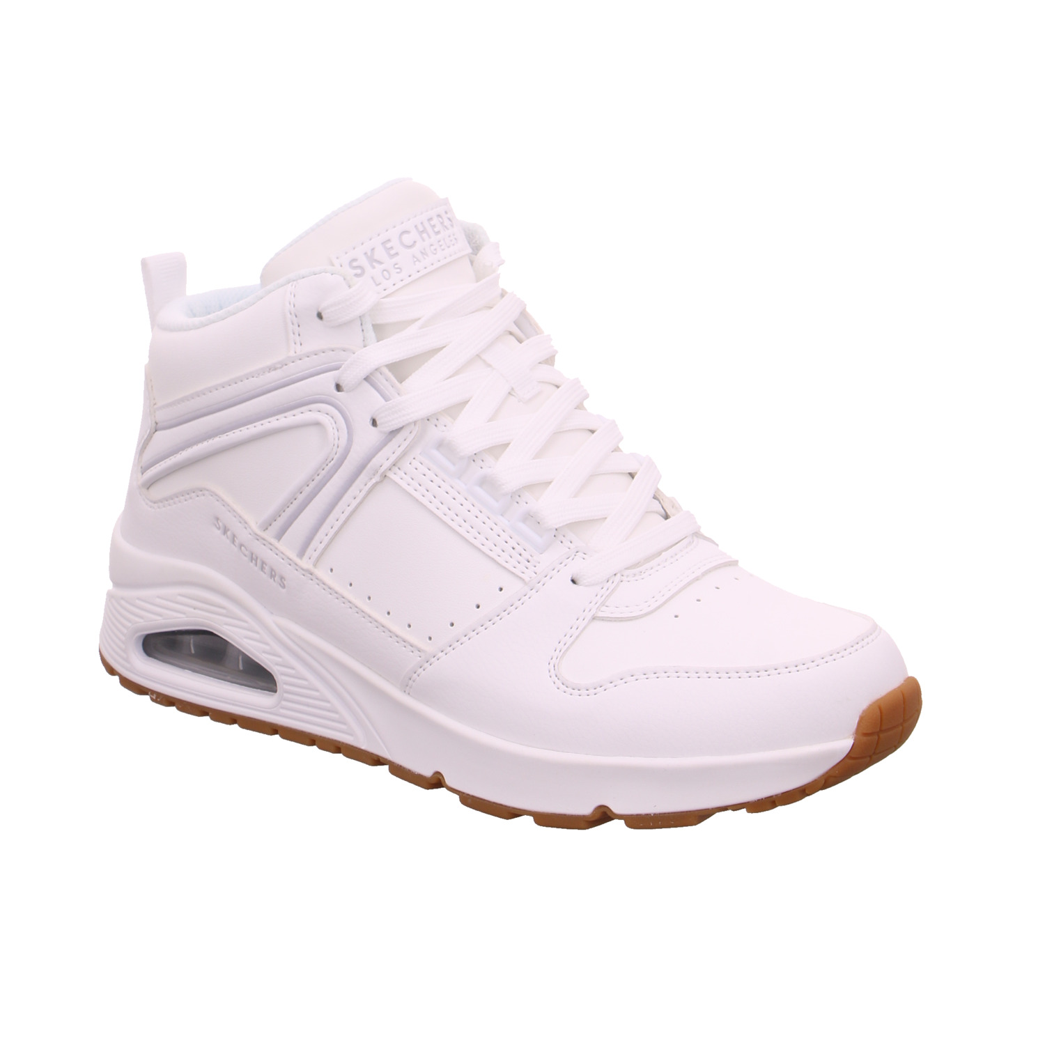 SKECHERS Sneaker- Skaterschuh Herren Weiss Lederimitat