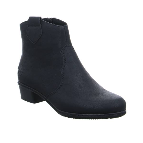 Bild 1 - RIEKER Stiefelette Schwarz Lederimitat
