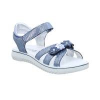 IMAC Mädchen-Sandale Jeansblau Lederimitat Mädchentraum