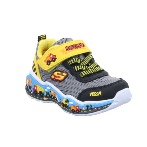 Bild 1 - SKECHERS Baby-Sport-Bottine Gelb Textil Sneaker