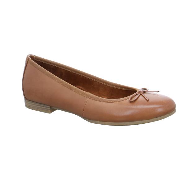 Bild 1 - TAMARIS Ballerina Cognac Leder