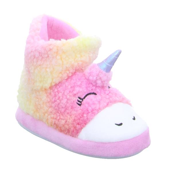 Bild 1 - BECKER Kinder-Winterhausschuh Pink Textil warmer Hausschuh
