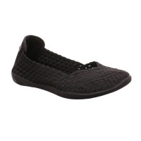 BERNIE MEV. Ballerina Schwarz Textil Vegan PETA-Approved Ja