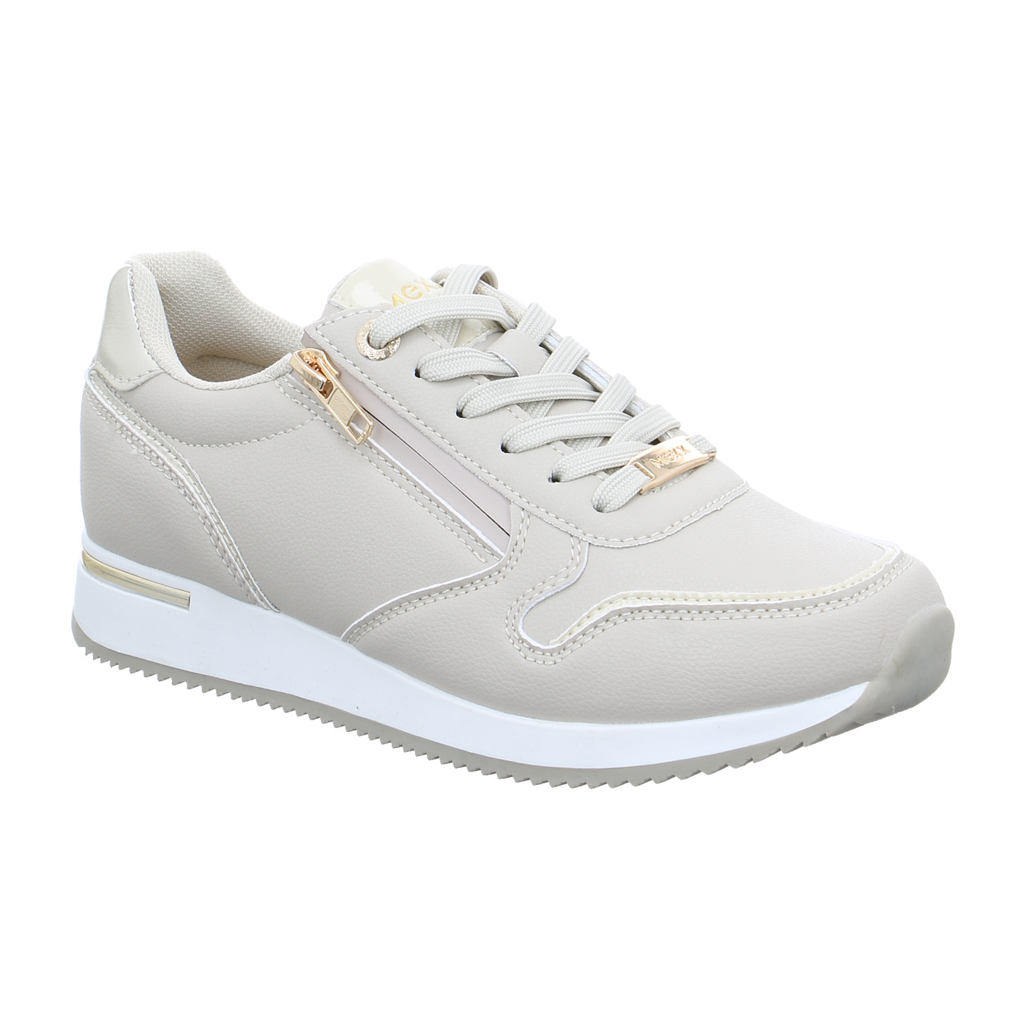 MEXX Sneaker Beige Lederimitat mit Wechselfussbett MEXX Sneaker Beige Lederimitat mit Wechselfussbett