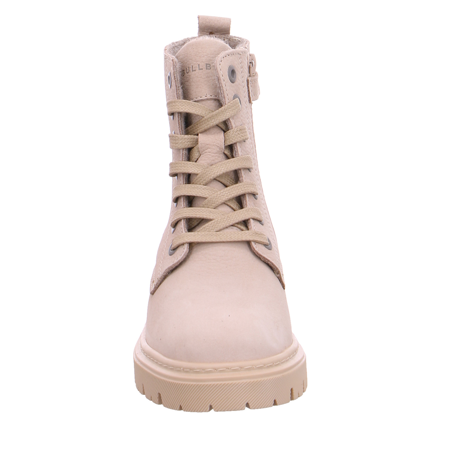 BULLBOXER Mädchen-Winter-Bottine Offwhite Leder Boot AR8340
