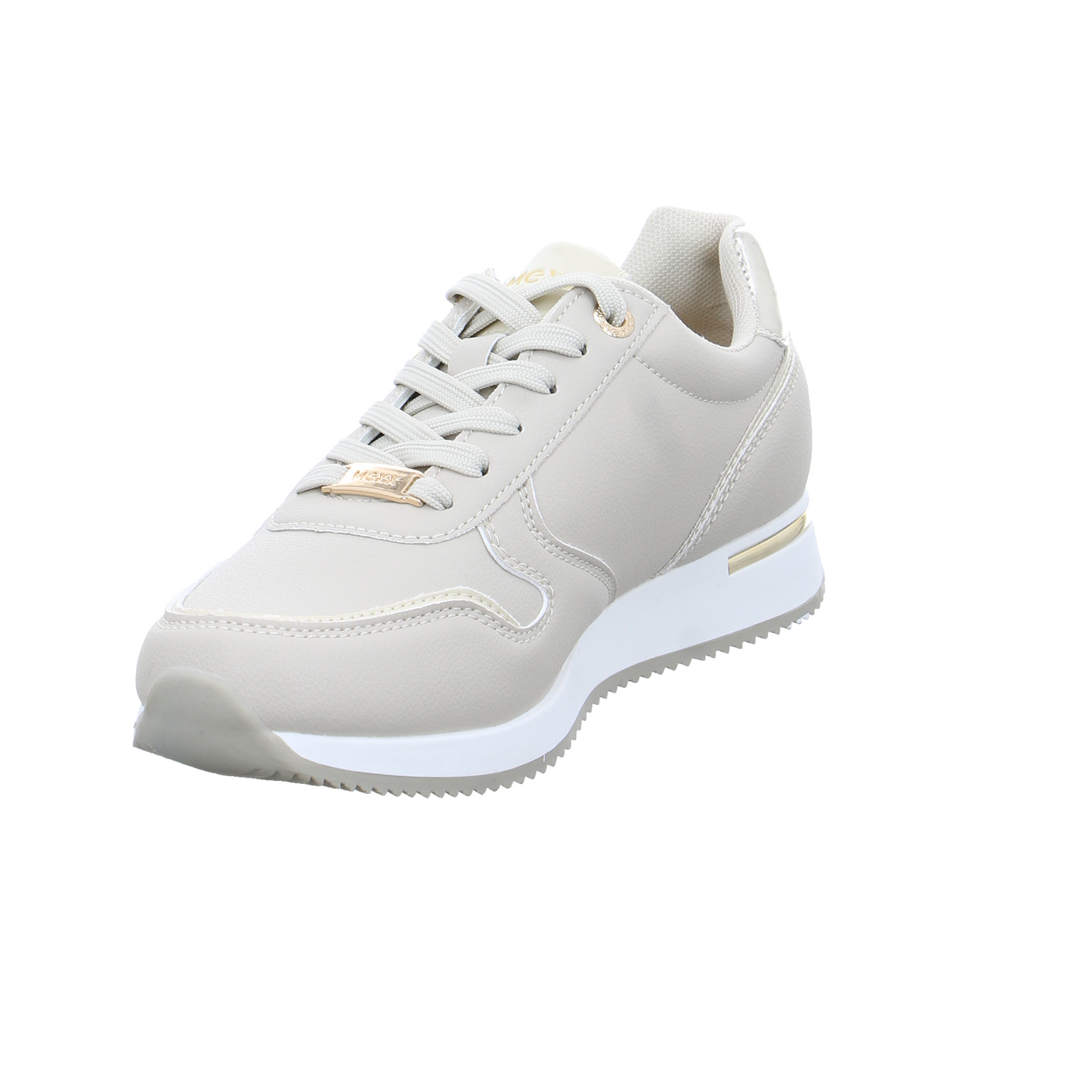 MEXX Sneaker Beige Lederimitat mit Wechselfussbett