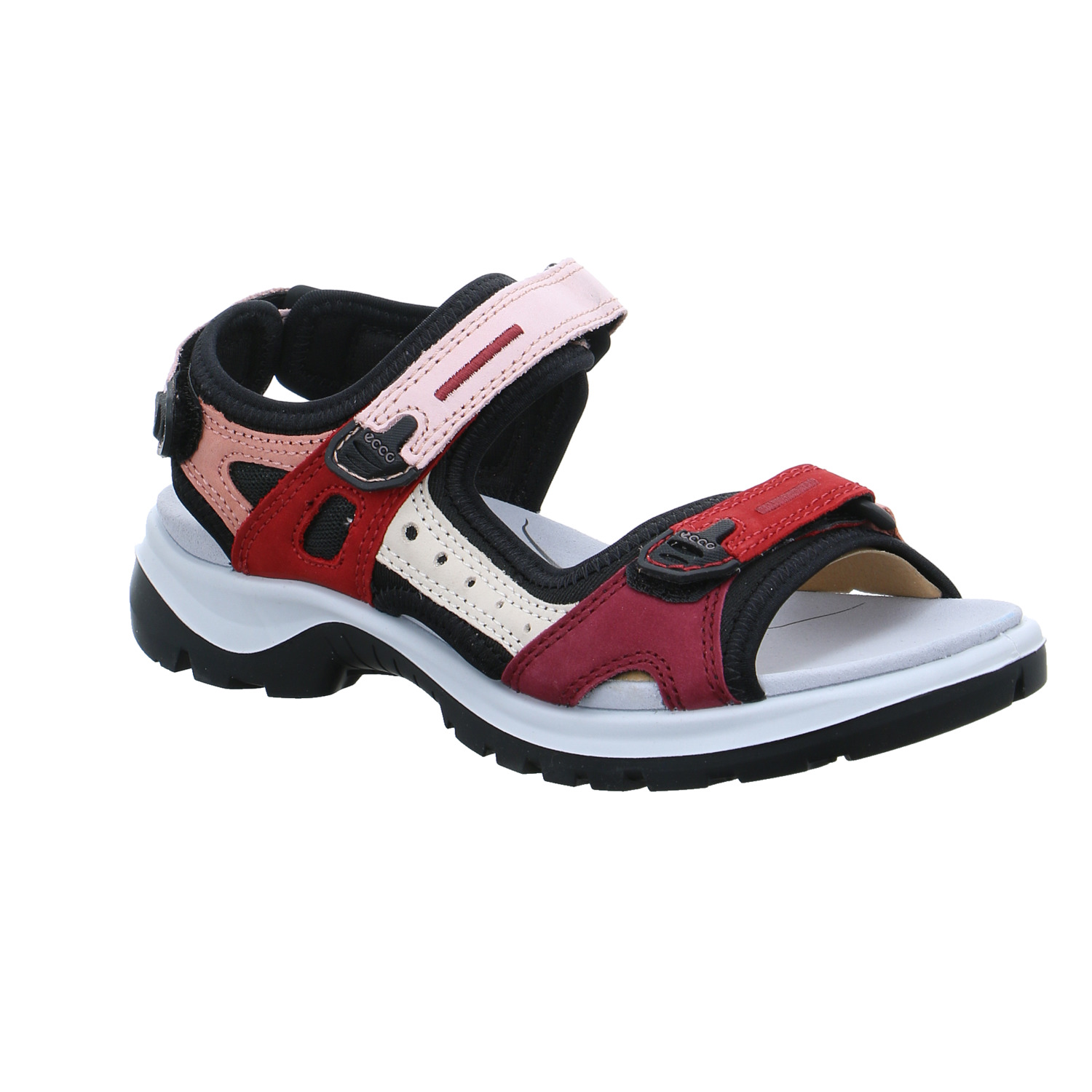 ECCO Sandalette Rot Leder ECCO Sandalette Rot Leder