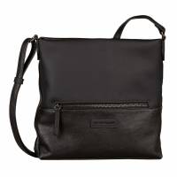 TOM TAILOR Beuteltasche Schwarz Lederimitat Ja