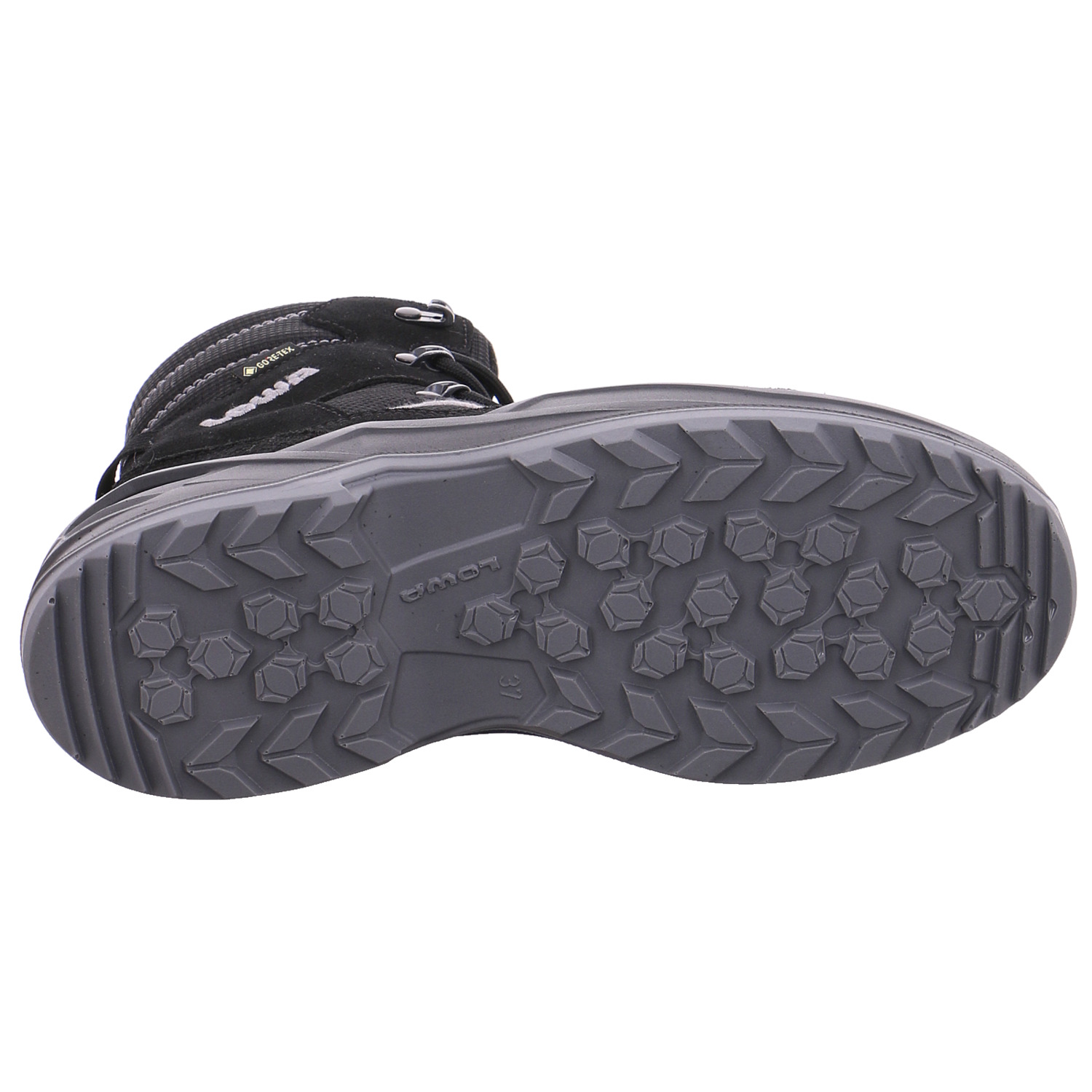 LOWA Jungen- Snowboot Membran Schwarz Textil Winter-Sneaker high YB8833