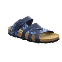 BIOLife Bio-Fussbett Blau Lederimitat mit Lederfussbett