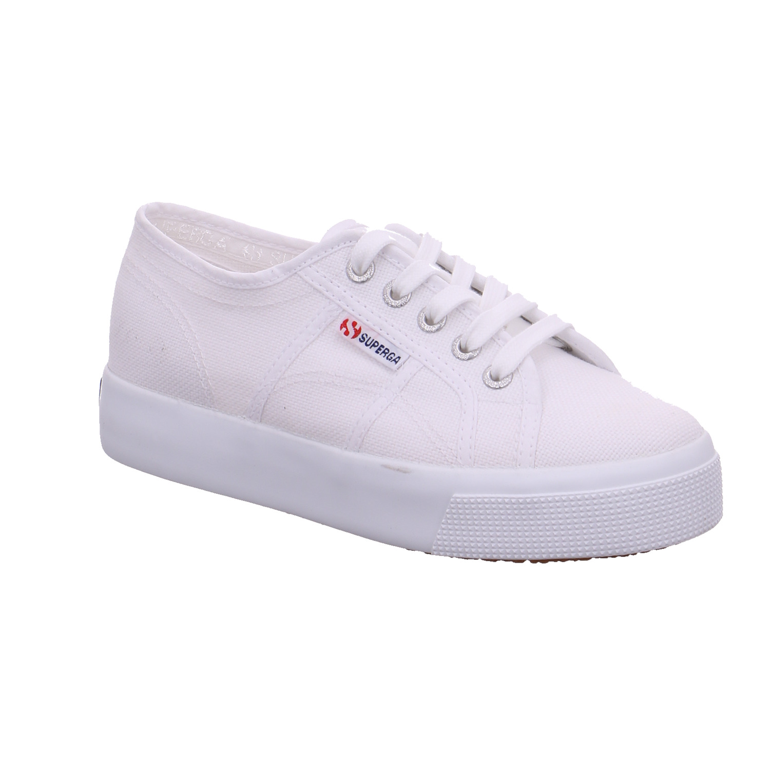 SUPERGA Sneaker Weiss Textil
