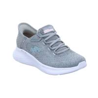 SKECHERS Sneaker Grau Textil Vegan