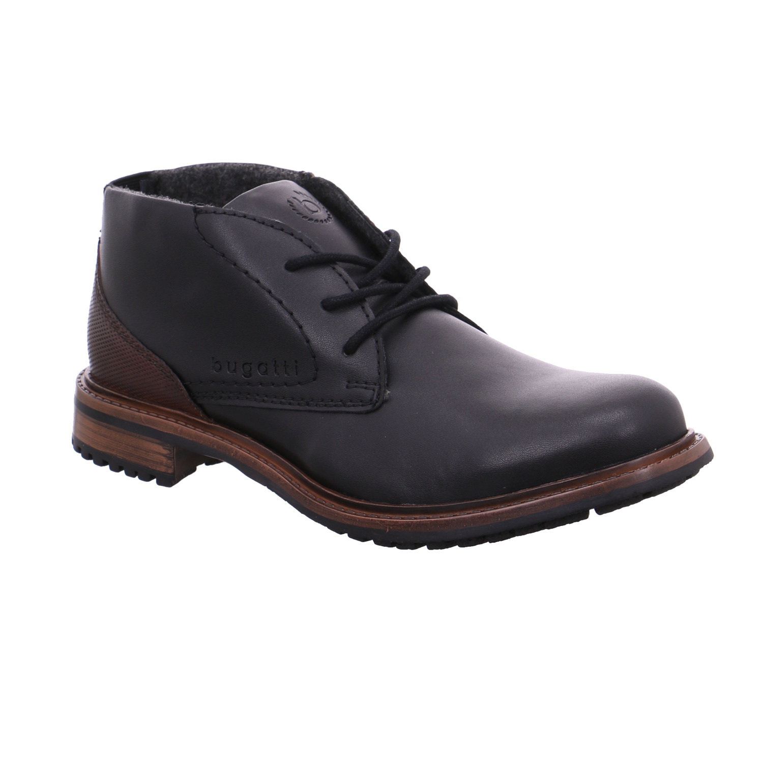 BUGATTI SHOES Boots Schwarz Leder